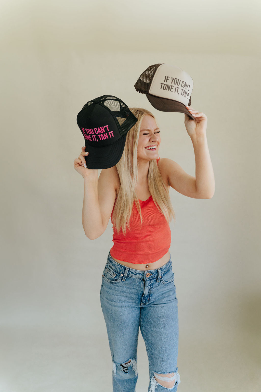 If You Can’t Tone It, Tan It – Trucker Hat